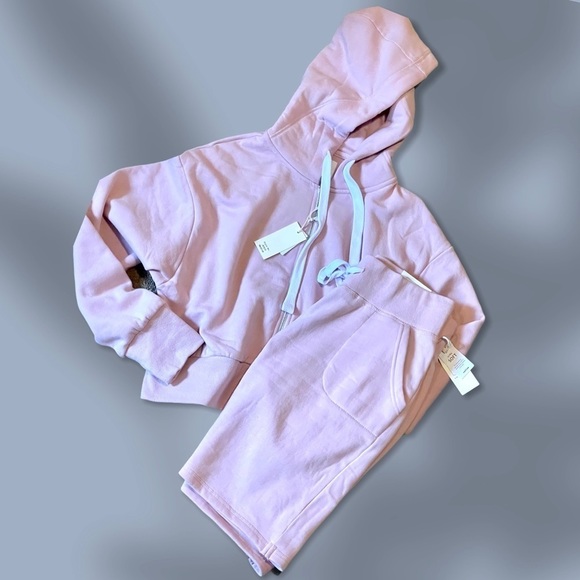 Reflex Pants - PINK hoodie and short set